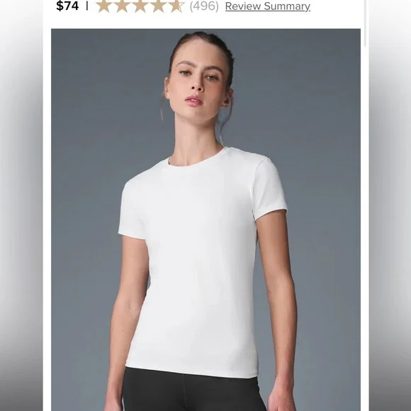 ALO Yoga Alosoft finesse tee - Picture 1 of 5